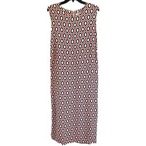 Beatrice B Italia Mod Geometric Midi Dress 8 Pockets Marni Style
